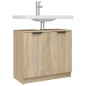 vidaXL Badezimmerschrank Sonoma-Eiche 64,5x33,5x59 cm Holzwerkstoff