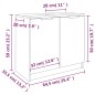 vidaXL Badezimmerschrank Sonoma-Eiche 64,5x33,5x59 cm Holzwerkstoff
