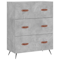 vidaXL Kommode Betongrau 69,5x34x90 cm Holzwerkstoff
