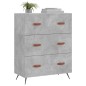 vidaXL Kommode Betongrau 69,5x34x90 cm Holzwerkstoff vidaXL Kommode Betongrau 69,5x34x90 cm Holzwerkstoff