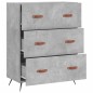 vidaXL Kommode Betongrau 69,5x34x90 cm Holzwerkstoff vidaXL Kommode Betongrau 69,5x34x90 cm Holzwerkstoff