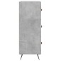 vidaXL Kommode Betongrau 69,5x34x90 cm Holzwerkstoff vidaXL Kommode Betongrau 69,5x34x90 cm Holzwerkstoff