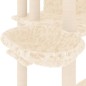 vidaXL Kratzbaum mit Sisal-Kratzsäulen Creme 191 cm vidaXL Kratzbaum mit Sisal-Kratzsäulen Creme 191 cm