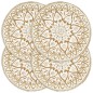 vidaXL Tischsets 4 Stk. Weiß 38 cm Rund Jute vidaXL Tischsets 4 Stk. Weiß 38 cm Rund Jute
