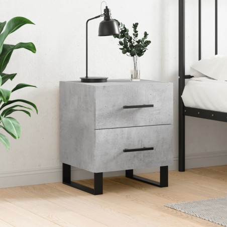 vidaXL Nachttisch Betongrau 40x35x47,5 cm Holzwerkstoff