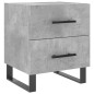 vidaXL Nachttisch Betongrau 40x35x47,5 cm Holzwerkstoff vidaXL Nachttisch Betongrau 40x35x47,5 cm Holzwerkstoff