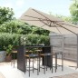 vidaXL 7-tlg. Gartenbar-Set Schwarz Poly Rattan & Massivholz Akazie vidaXL 7-tlg. Gartenbar-Set Schwarz Poly Rattan & Massivholz Akazie