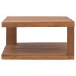 vidaXL Couchtisch 65x65x33 cm Teak Massivholz 