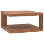 vidaXL Couchtisch 65x65x33 cm Teak Massivholz 