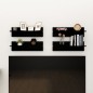 vidaXL Wandregale 4 Stk. Schwarz 60x11,5x18 cm Holzwerkstoff vidaXL Wandregale 4 Stk. Schwarz 60x11,5x18 cm Holzwerkstoff