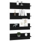 vidaXL Wandregale 4 Stk. Schwarz 60x11,5x18 cm Holzwerkstoff vidaXL Wandregale 4 Stk. Schwarz 60x11,5x18 cm Holzwerkstoff