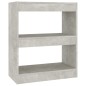 vidaXL Bücherregal/Raumteiler Betongrau 60x30x72 cm vidaXL Bücherregal/Raumteiler Betongrau 60x30x72 cm