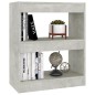 vidaXL Bücherregal/Raumteiler Betongrau 60x30x72 cm vidaXL Bücherregal/Raumteiler Betongrau 60x30x72 cm