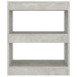 vidaXL Bücherregal/Raumteiler Betongrau 60x30x72 cm vidaXL Bücherregal/Raumteiler Betongrau 60x30x72 cm