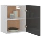 vidaXL Hängeschrank Hochglanz-Grau 50x31x60 cm Holzwerkstoff vidaXL Hängeschrank Hochglanz-Grau 50x31x60 cm Holzwerkstoff