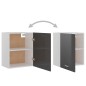 vidaXL Hängeschrank Hochglanz-Grau 50x31x60 cm Holzwerkstoff vidaXL Hängeschrank Hochglanz-Grau 50x31x60 cm Holzwerkstoff