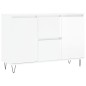 vidaXL Sideboard Hochglanz-Weiß 104x35x70 cm Holzwerkstoff vidaXL Sideboard Hochglanz-Weiß 104x35x70 cm Holzwerkstoff