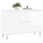 vidaXL Sideboard Hochglanz-Weiß 104x35x70 cm Holzwerkstoff vidaXL Sideboard Hochglanz-Weiß 104x35x70 cm Holzwerkstoff