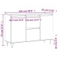 vidaXL Sideboard Hochglanz-Weiß 104x35x70 cm Holzwerkstoff vidaXL Sideboard Hochglanz-Weiß 104x35x70 cm Holzwerkstoff