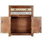 vidaXL Beistellschrank 60x30x75 cm Massivholz Palisander vidaXL Beistellschrank 60x30x75 cm Massivholz Palisander