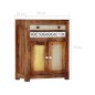 vidaXL Beistellschrank 60x30x75 cm Massivholz Palisander vidaXL Beistellschrank 60x30x75 cm Massivholz Palisander