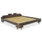 vidaXL Bettgestell Dunkelbraun Bambus 160×200 cm vidaXL Bettgestell Dunkelbraun Bambus 160×200 cm
