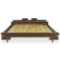 vidaXL Bettgestell Dunkelbraun Bambus 160×200 cm vidaXL Bettgestell Dunkelbraun Bambus 160×200 cm