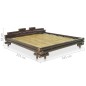 vidaXL Bettgestell Dunkelbraun Bambus 160×200 cm vidaXL Bettgestell Dunkelbraun Bambus 160×200 cm