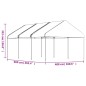 vidaXL Pavillon mit Dach Weiß 6,69 x 4,08 x 3,22 m Polyethylen vidaXL Pavillon mit Dach Weiß 6,69 x 4,08 x 3,22 m Polyethylen