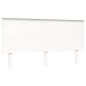 vidaXL Massivholzbett mit Kopfteil Weiß 160x200 cm vidaXL Massivholzbett mit Kopfteil Weiß 160x200 cm