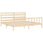 vidaXL Massivholzbett mit Kopfteil 200x200 cm vidaXL Massivholzbett mit Kopfteil 200x200 cm