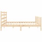 vidaXL Massivholzbett mit Kopfteil 200x200 cm vidaXL Massivholzbett mit Kopfteil 200x200 cm