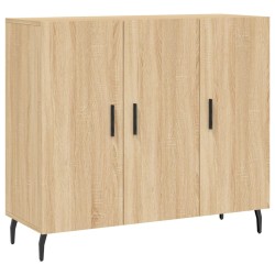 vidaXL Sideboard Sonoma-Eiche 90x34x80 cm Holzwerkstoff