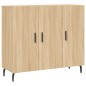 vidaXL Sideboard Sonoma-Eiche 90x34x80 cm Holzwerkstoff vidaXL Sideboard Sonoma-Eiche 90x34x80 cm Holzwerkstoff