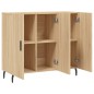 vidaXL Sideboard Sonoma-Eiche 90x34x80 cm Holzwerkstoff vidaXL Sideboard Sonoma-Eiche 90x34x80 cm Holzwerkstoff