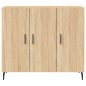 vidaXL Sideboard Sonoma-Eiche 90x34x80 cm Holzwerkstoff vidaXL Sideboard Sonoma-Eiche 90x34x80 cm Holzwerkstoff
