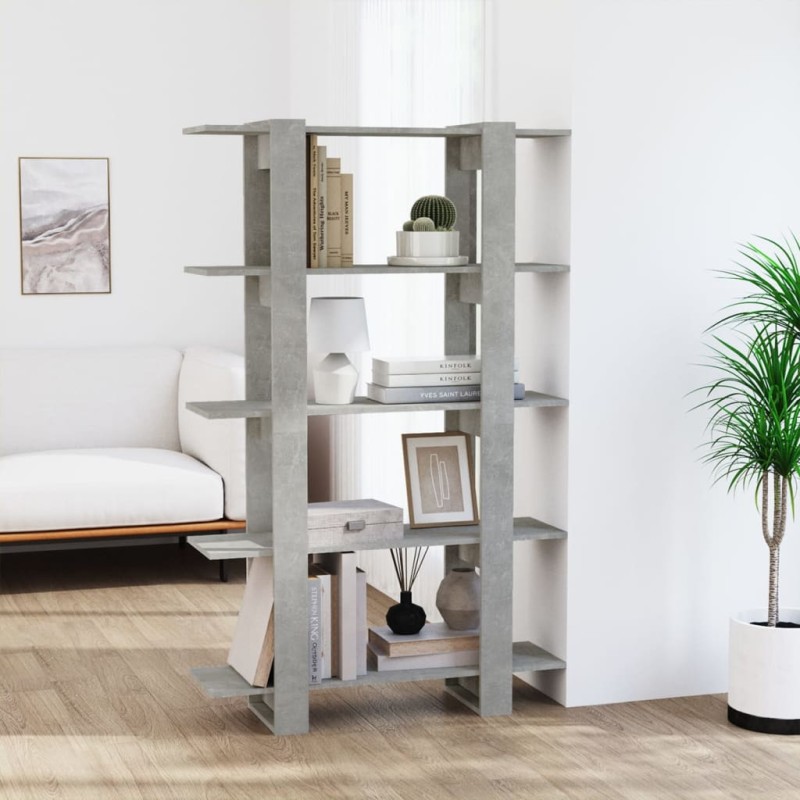 vidaXL Bücherregal/Raumteiler Betongrau 100x30x160 cm vidaXL Bücherregal/Raumteiler Betongrau 100x30x160 cm