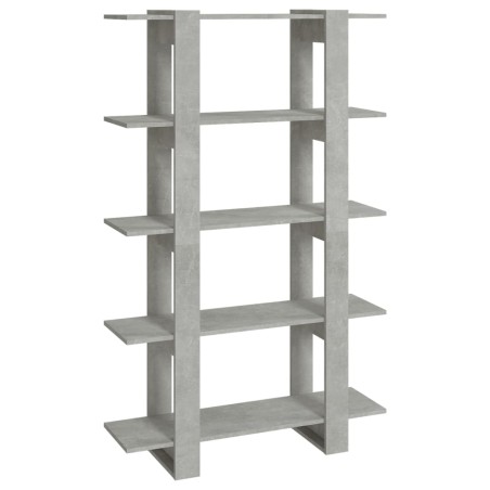 vidaXL Bücherregal/Raumteiler Betongrau 100x30x160 cm