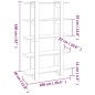 vidaXL Bücherregal/Raumteiler Betongrau 100x30x160 cm vidaXL Bücherregal/Raumteiler Betongrau 100x30x160 cm