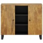 vidaXL Sideboard mit 2 Türen 90x33x75 cm Massivholz Mango vidaXL Sideboard mit 2 Türen 90x33x75 cm Massivholz Mango