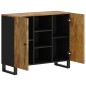 vidaXL Sideboard mit 2 Türen 90x33x75 cm Massivholz Mango vidaXL Sideboard mit 2 Türen 90x33x75 cm Massivholz Mango
