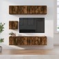 vidaXL 7-tlg. TV-Schrank-Set Räuchereiche Holzwerkstoff vidaXL 7-tlg. TV-Schrank-Set Räuchereiche Holzwerkstoff