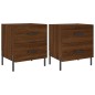 vidaXL Nachttische 2Stk. Braun Eichen-Optik 40x35x47,5cm Holzwerkstoff vidaXL Nachttische 2Stk. Braun Eichen-Optik 40x35x47,5cm Holzwerkstoff