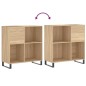 vidaXL Plattenschrank Sonoma-Eiche 84,5x38x89 cm Holzwerkstoff vidaXL Plattenschrank Sonoma-Eiche 84,5x38x89 cm Holzwerkstoff