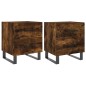 vidaXL Nachttische 2 Stk. Räuchereiche 40x35x47,5 cm Holzwerkstoff vidaXL Nachttische 2 Stk. Räuchereiche 40x35x47,5 cm Holzwerkstoff