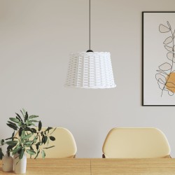 vidaXL Lampenschirm Weiß Ø40x26 cm Korbweide