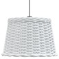 vidaXL Lampenschirm Weiß Ø40x26 cm Korbweide vidaXL Lampenschirm Weiß Ø40x26 cm Korbweide