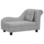 vidaXL Hundesofa mit Kissen Grau 83x44x44 cm Plüsch vidaXL Hundesofa mit Kissen Grau 83x44x44 cm Plüsch