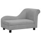 vidaXL Hundesofa mit Kissen Grau 83x44x44 cm Plüsch vidaXL Hundesofa mit Kissen Grau 83x44x44 cm Plüsch