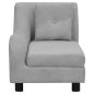 vidaXL Hundesofa mit Kissen Grau 83x44x44 cm Plüsch vidaXL Hundesofa mit Kissen Grau 83x44x44 cm Plüsch